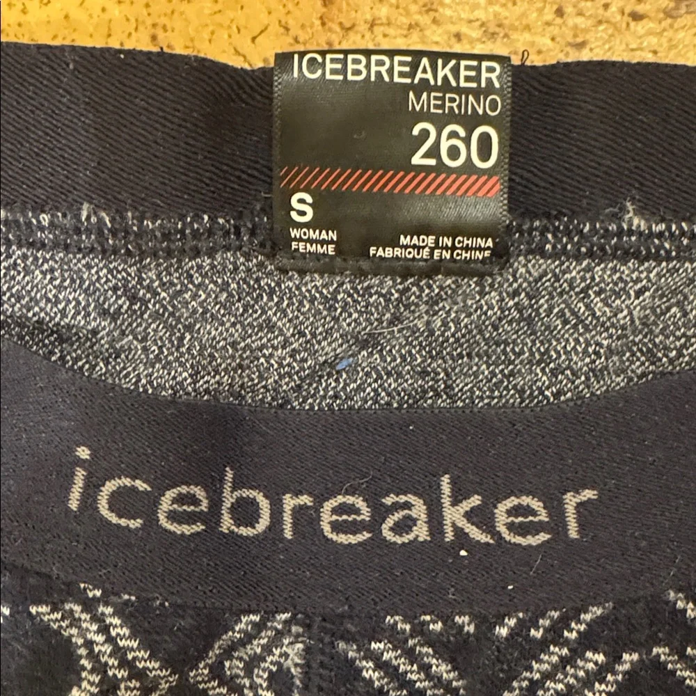 Icebreaker Merino Wool 260 leggings base layer - size women’s small - Picture 3 of 6